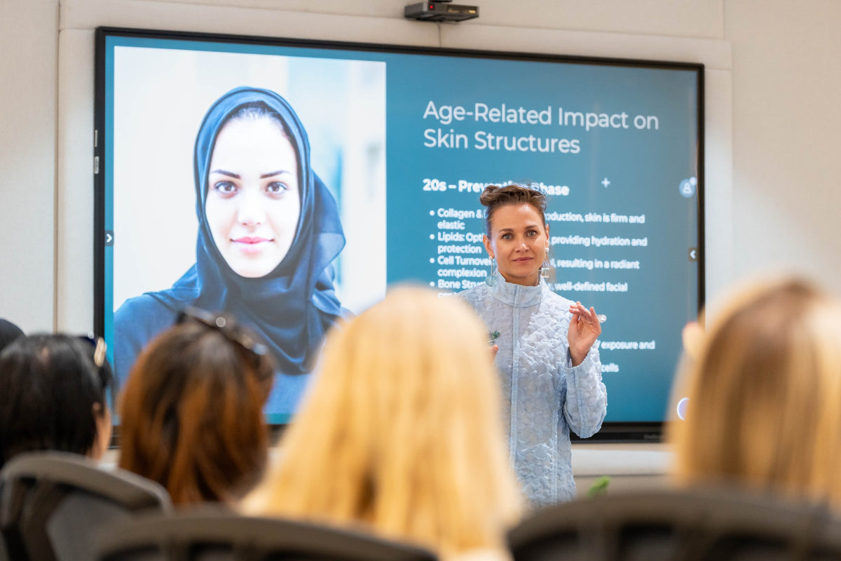 Līga Brūniņa talking about age impact on skin